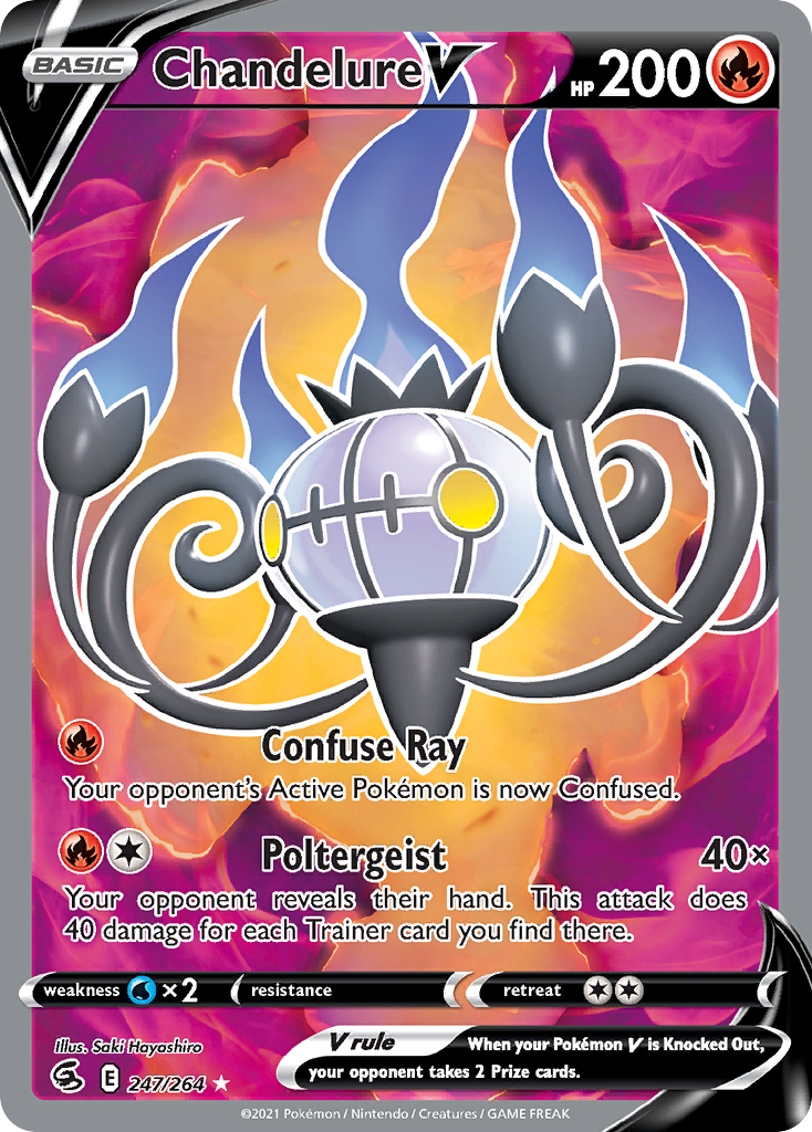 Chandelure V (247/264) [Sword & Shield: Fusion Strike] - Deck Out Gaming