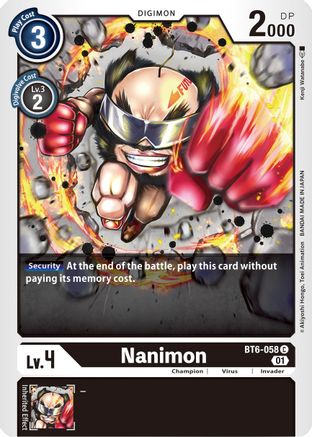 Nanimon (BT6-058) [Double Diamond]