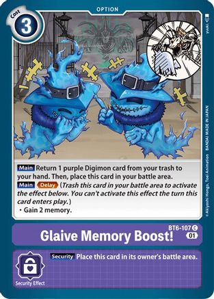 Glaive Memory Boost! (BT6-107) [Double Diamond]
