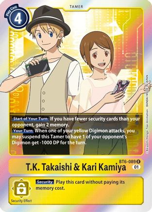 T.K. Takaishi & Kari Kamiya (BT6-089) [Double Diamond] Foil