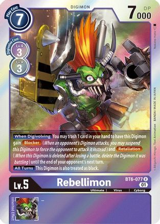 Rebellimon (BT6-077) [Double Diamond] Foil