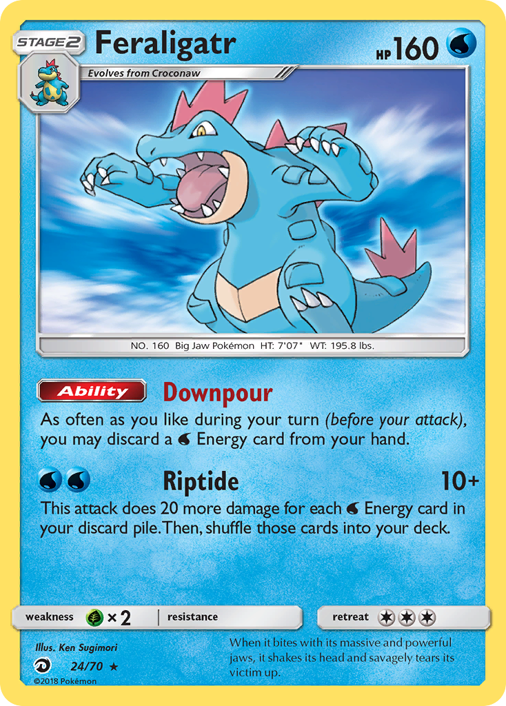 Feraligatr (24) [Dragon Majesty] Reverse Holofoil - Deck Out Gaming
