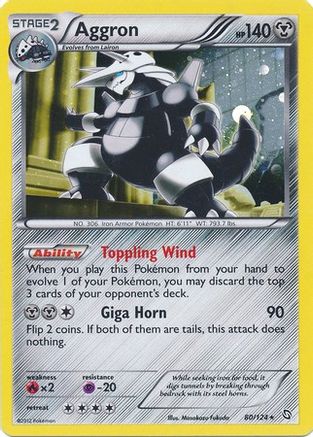 Aggron (80/124) (Cosmos Holo) [Black & White: Dragons Exalted] - Deck Out Gaming