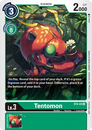 Tentomon (Official Tournament Pack Vol.3) (ST4-03) [Starter Deck 04: Giga Green]