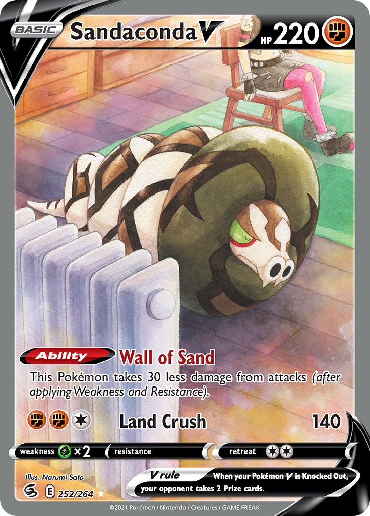 Sandaconda V (252/264) [Sword & Shield: Fusion Strike] - Deck Out Gaming