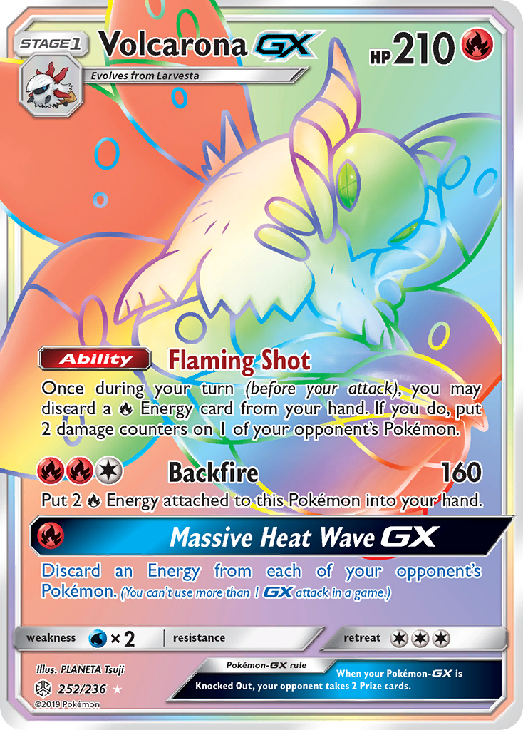 Volcarona GX (Secret) (252/236) [SM - Cosmic Eclipse] - Deck Out Gaming