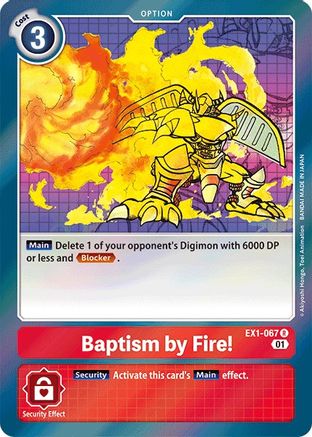 Baptism by Fire! (EX1-067) [Classic Collection] Foil