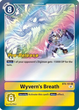Wyvern's Breath (BT6-101) [Double Diamond Pre-Release Cards]