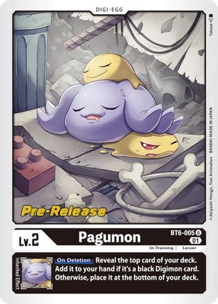 Pagumon (BT6-005) [Double Diamond Pre-Release Cards]