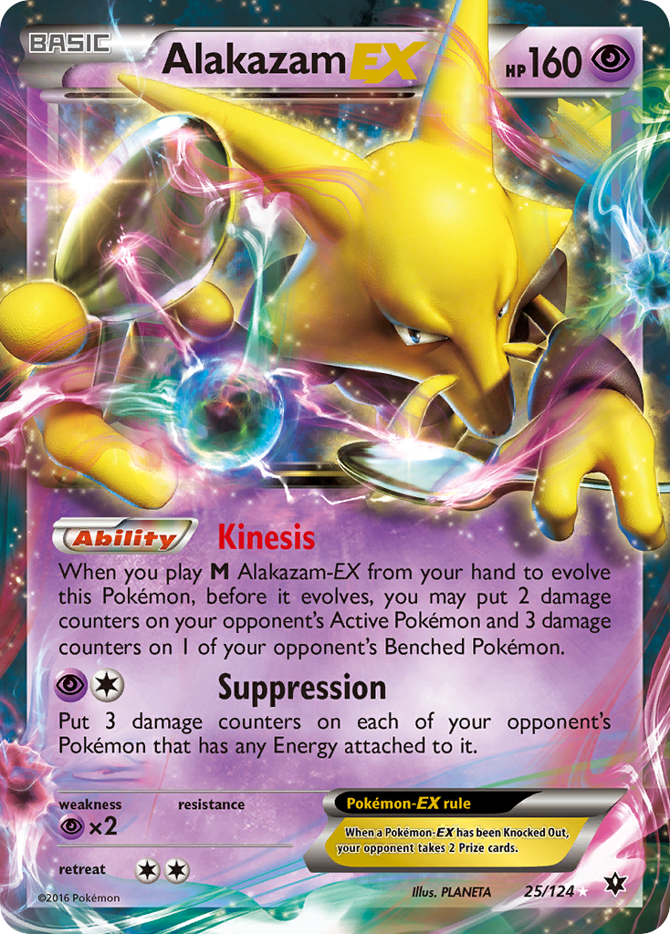 Alakazam EX (25) [XY - Fates Collide] - Deck Out Gaming