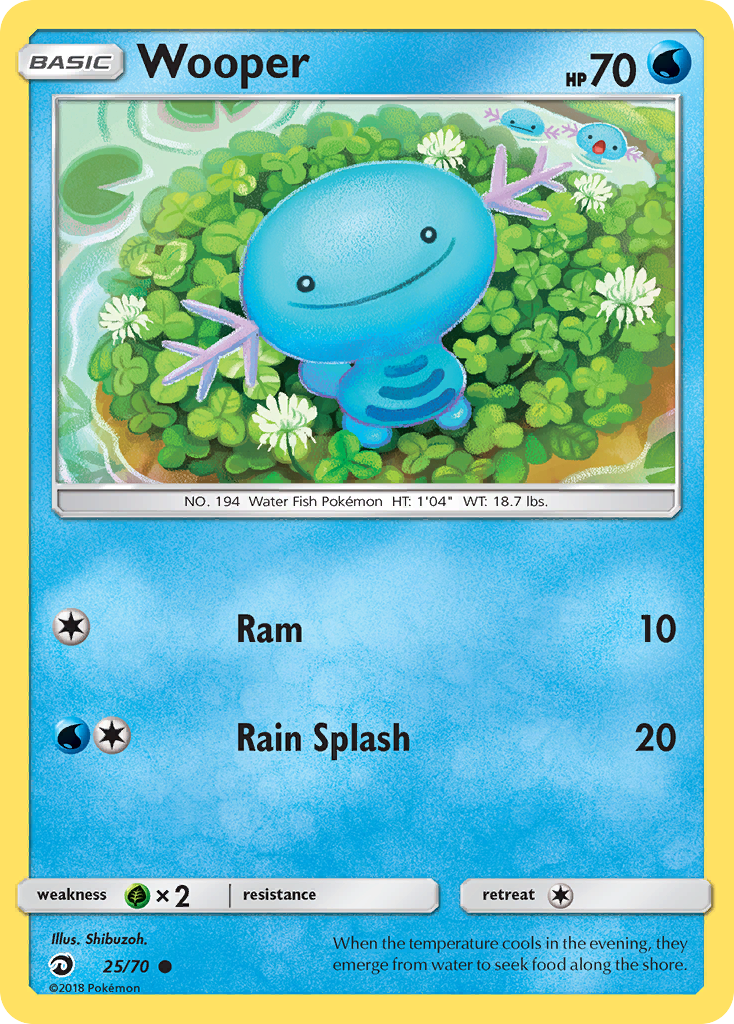 Wooper (25) [Dragon Majesty] Reverse Holofoil - Deck Out Gaming