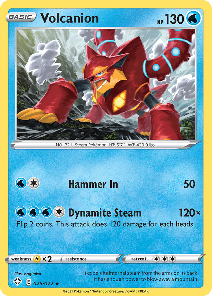 Volcanion (025/072) [Sword & Shield: Shining Fates] Reverse Holofoil - Deck Out Gaming