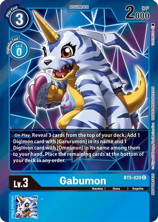 Gabumon (Event Pack 2) (BT5-020) [Battle of Omni] Foil