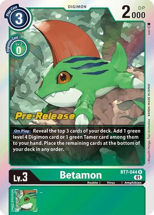 Betamon (BT7-044) [Next Adventure Pre-Release Cards]