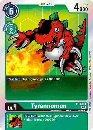 Tyrannomon (Official Tournament Pack Vol.4) (P-057) [Digimon Promotion Cards]