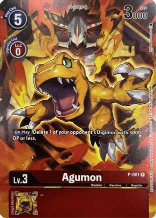 Agumon - P-001 (Tamer's Evolution Box 2) (P-001) [Digimon Promotion Cards] Foil