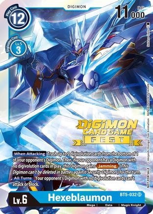 Hexeblaumon (Digimon Card Game Fest 2022) (BT5-032) [Battle of Omni] Foil