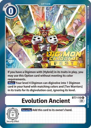 Evolution Ancient (Digimon Card Game Fest 2022) (BT7-110) [Next Adventure] Foil