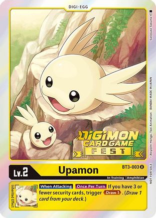 Upamon - BT3-003 (Digimon Card Game Fest 2022) (BT3-003) [Release Special Booster] Foil