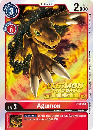 Agumon - P-009 (Digimon Card Game Fest 2022) (P-009) [Digimon Promotion Cards] Foil