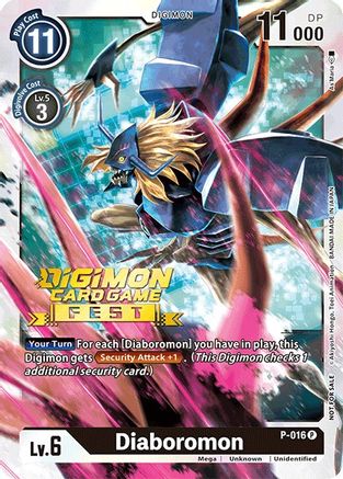 Diaboromon - P-016 (Digimon Card Game Fest 2022) (P-016) [Digimon Promotion Cards] Foil