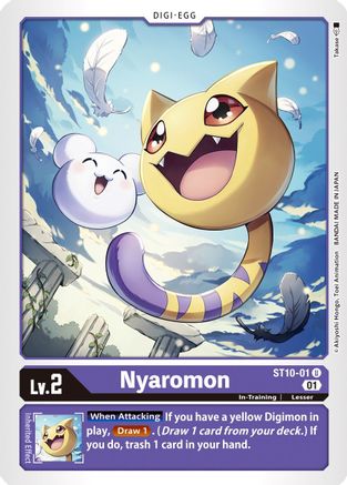 Nyaromon (ST10-01) [Starter Deck 10: Parallel World Tactician]