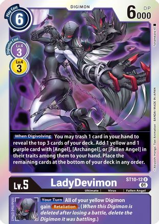 LadyDevimon (ST10-12) [Starter Deck 10: Parallel World Tactician] Foil