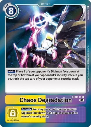 Chaos Degradation (ST10-14) [Starter Deck 10: Parallel World Tactician] Foil