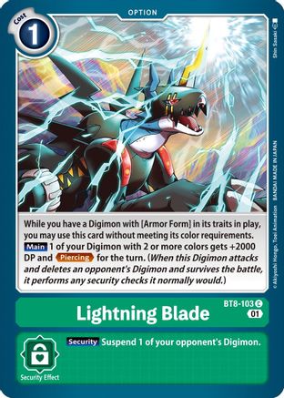 Lightning Blade (BT8-103) [New Awakening]