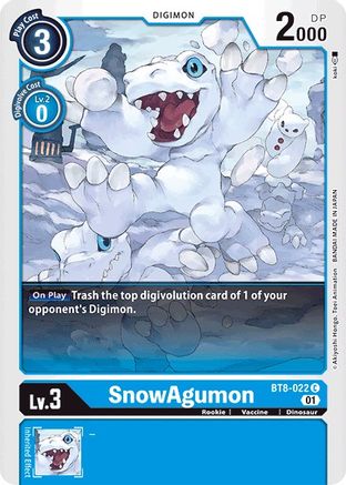 SnowAgumon (BT8-022) [New Awakening]