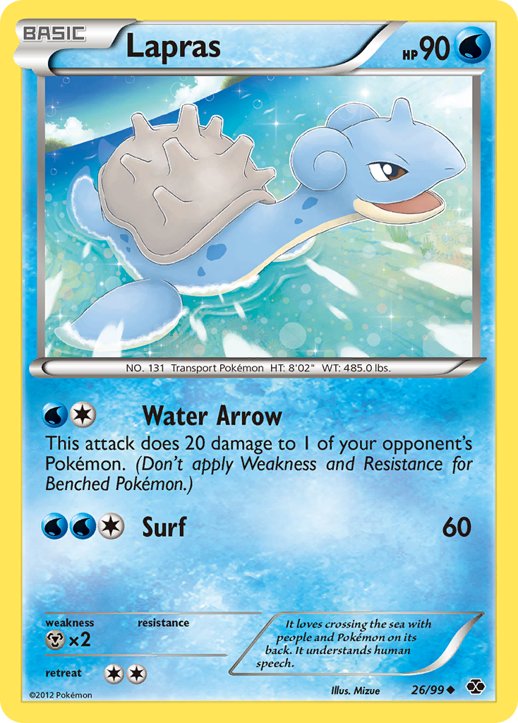 Lapras (26) (26) [Next Destinies] Reverse Holofoil - Deck Out Gaming