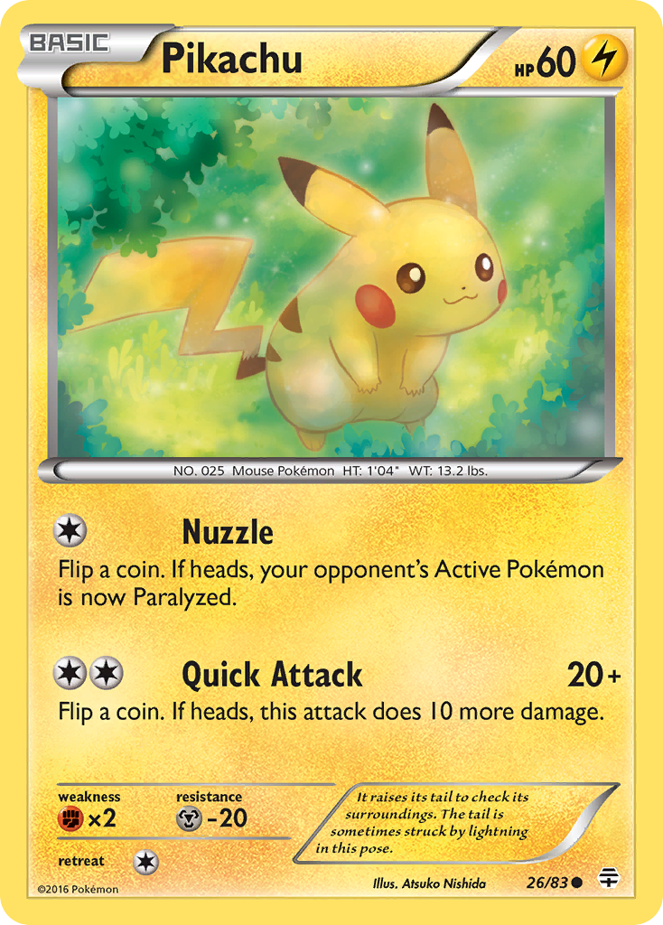 Pikachu (26) [Generations] - Deck Out Gaming