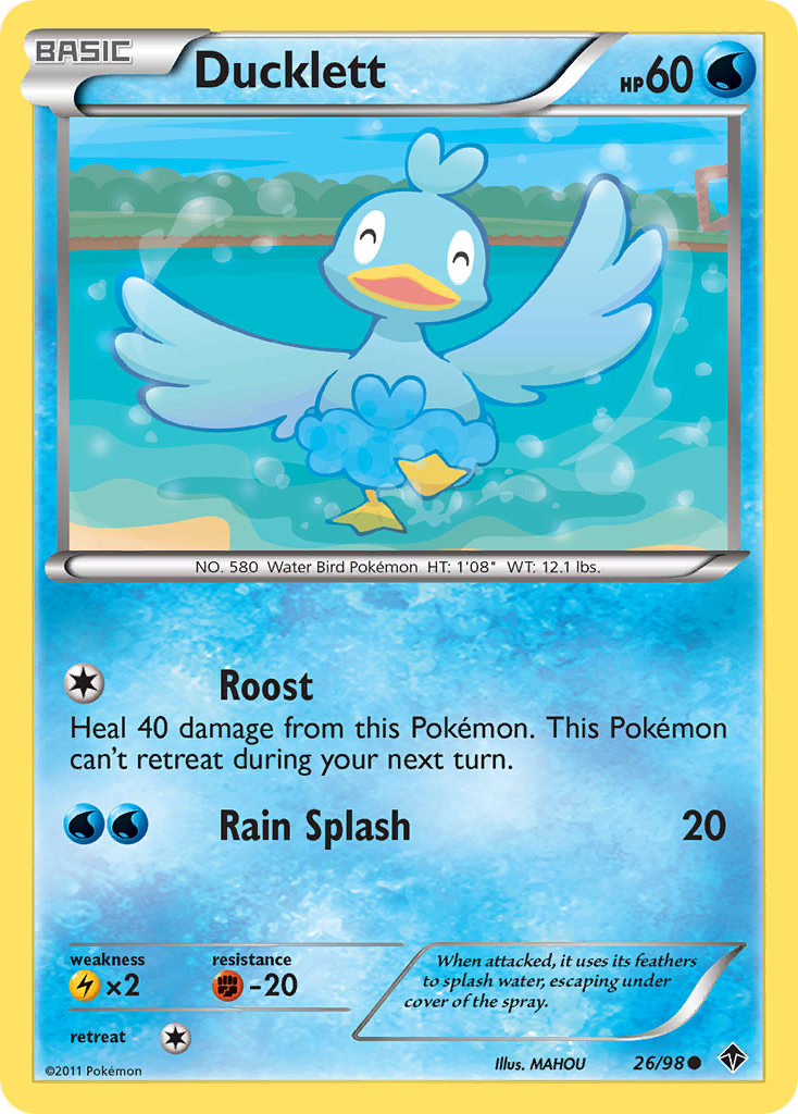 Ducklett (26) [Emerging Powers] Reverse Holofoil - Deck Out Gaming