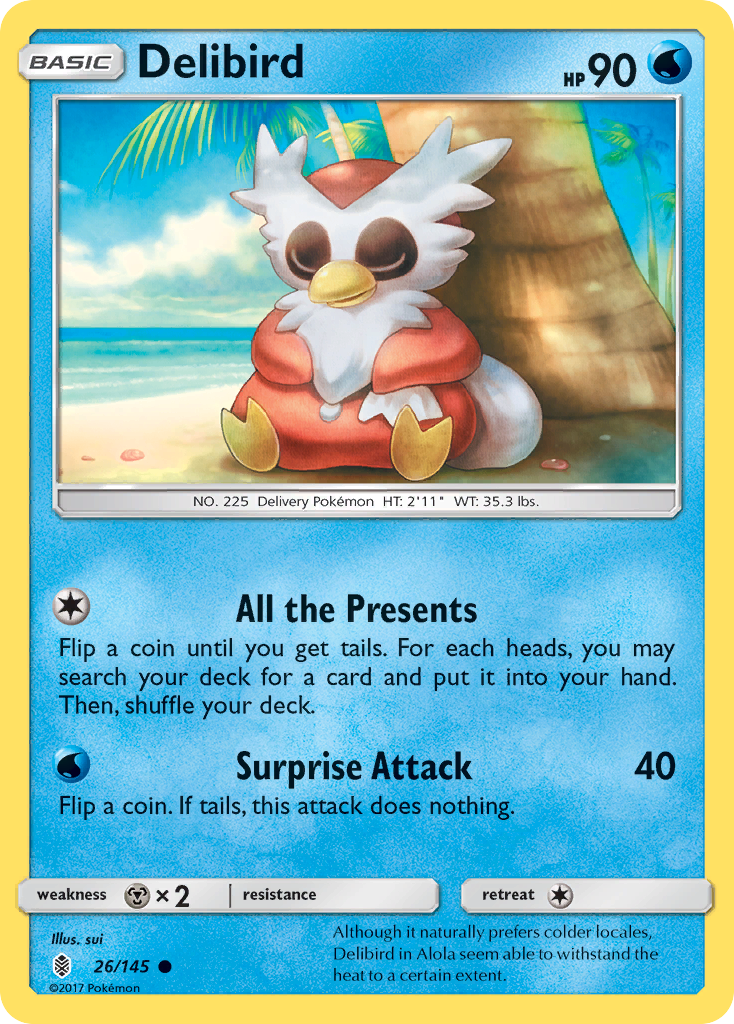 Delibird (26) [SM - Guardians Rising] - Deck Out Gaming