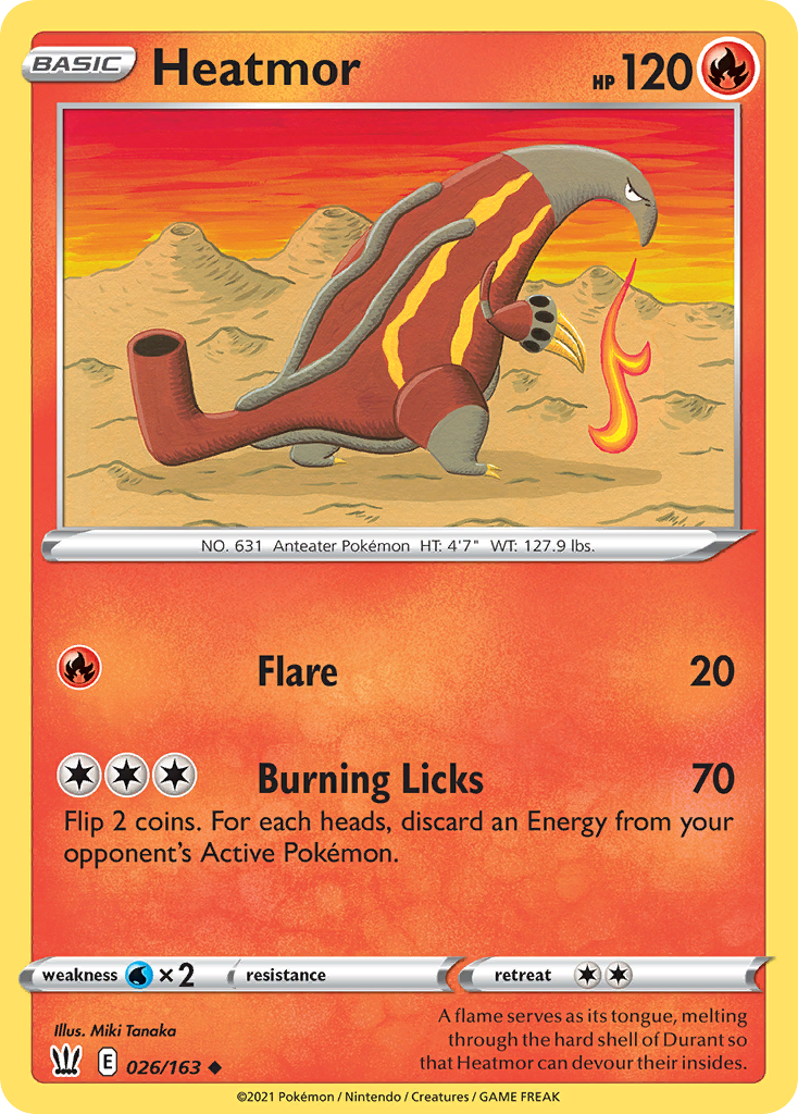 Heatmor [SWSH05: Battle Styles] Reverse Holofoil - Deck Out Gaming