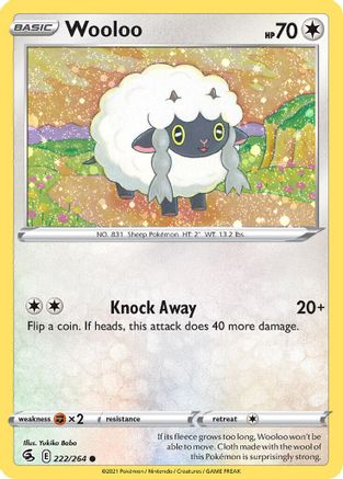 Wooloo (222/264) (Cosmos Holo) [Sword & Shield: Fusion Strike] - Deck Out Gaming