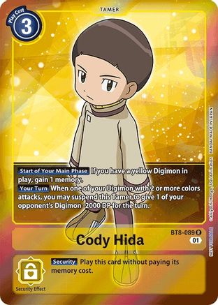 Cody Hida (Box Topper) (BT8-089) [New Awakening] Foil