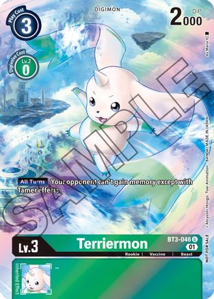 Terriermon (Tamer's Card Set 1) (BT3-046) [Release Special Booster] Foil