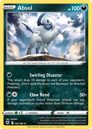 Absol (097/189) (Theme Deck Exclusive) [Sword & Shield: Astral Radiance] - Deck Out Gaming