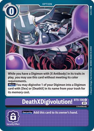 DeathXDigivolution! (BT9-106) [X Record]
