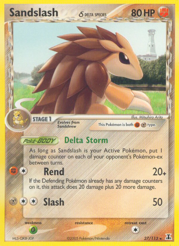 Sandslash (Delta Species) (27) [Delta Species] Reverse Holofoil - Deck Out Gaming