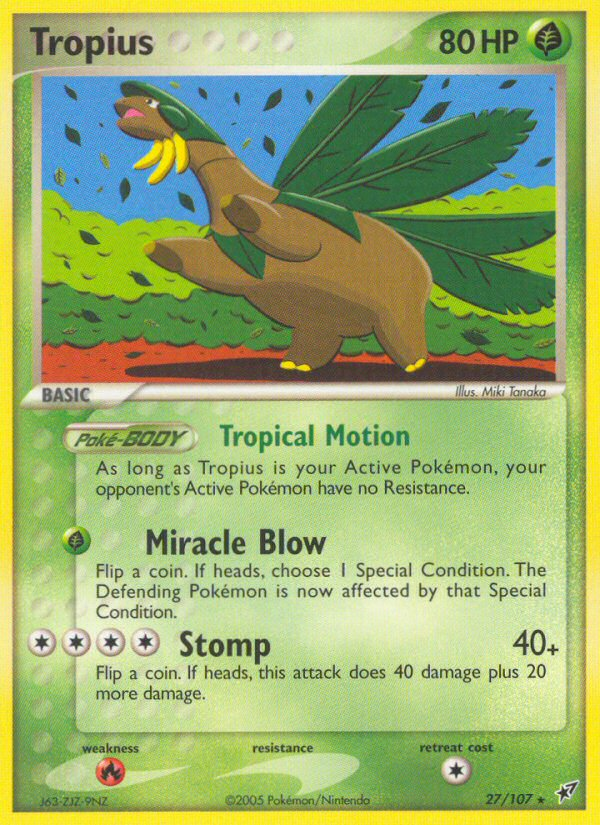 Tropius (27) [Deoxys] Reverse Holofoil - Deck Out Gaming