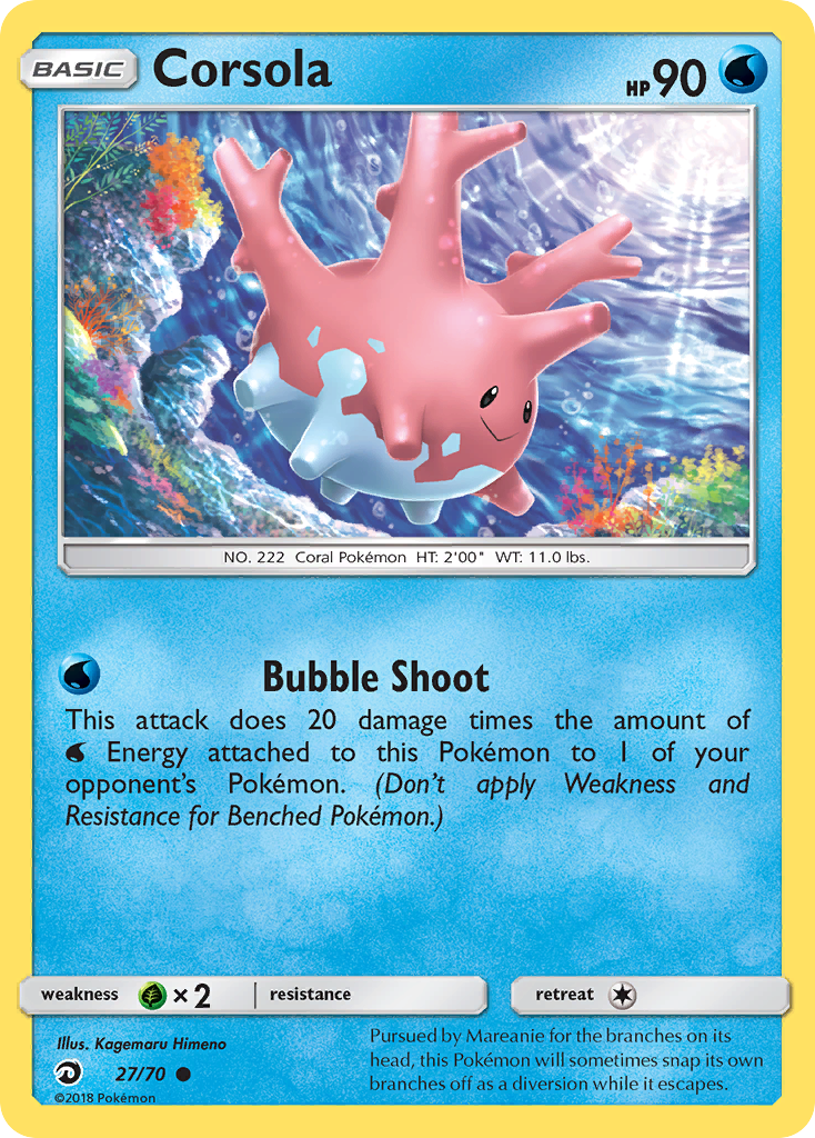 Corsola (27) [Dragon Majesty] Reverse Holofoil - Deck Out Gaming