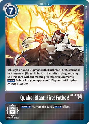 Quake! Blast! Fire! Father! (ST12-16) [Starter Deck 12: Jesmon] Foil
