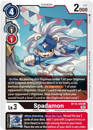 Spadamon (BT10-059) [Xros Encounter]