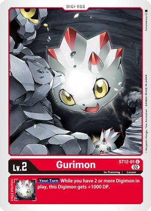 Gurimon (ST12-01) [Starter Deck 12: Jesmon]