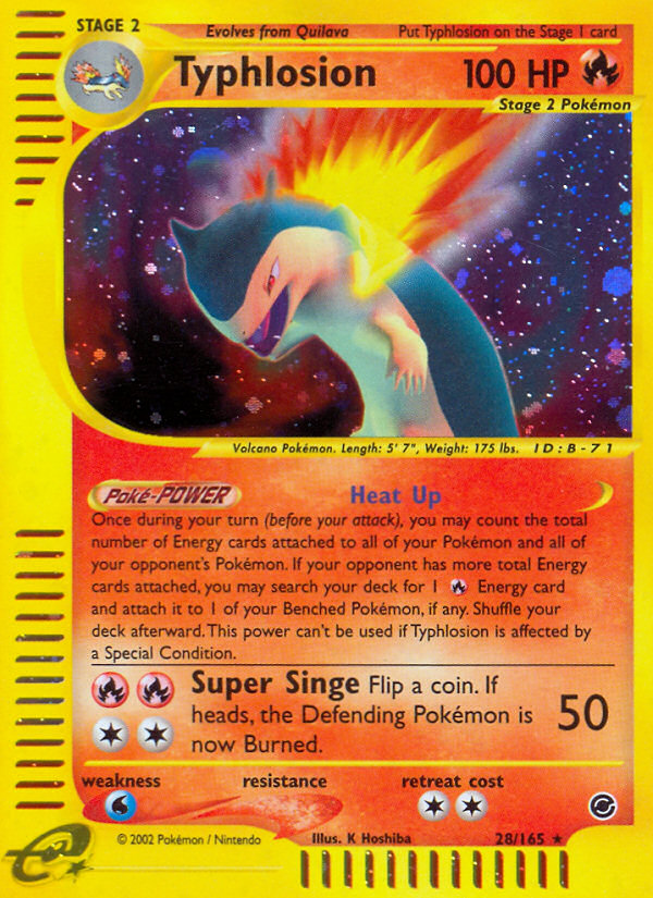 Typhlosion (28) (28) [Expedition] Reverse Holofoil - Deck Out Gaming