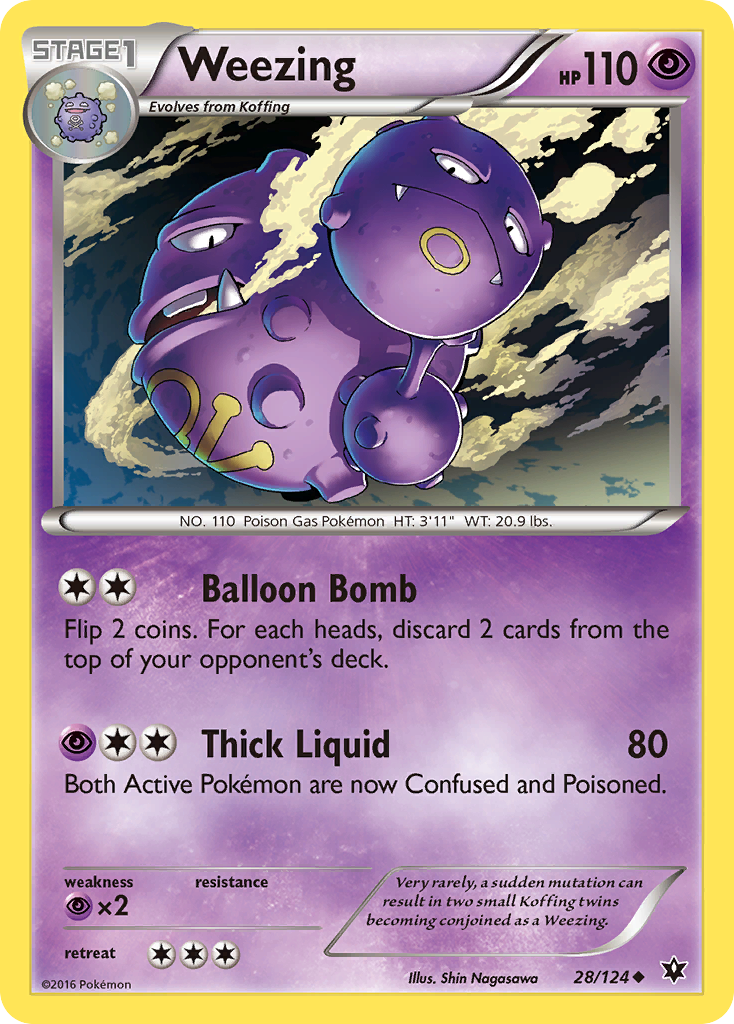 Weezing (28) [XY - Fates Collide] Reverse Holofoil - Deck Out Gaming