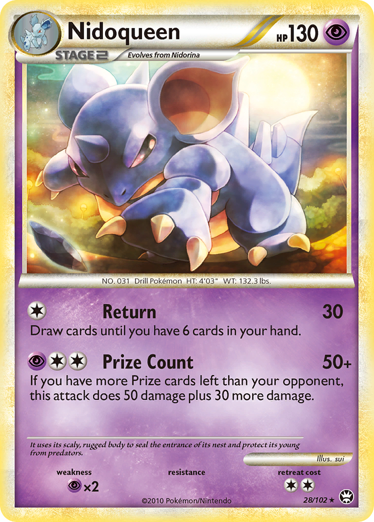Nidoqueen (28) [Triumphant] Reverse Holofoil - Deck Out Gaming