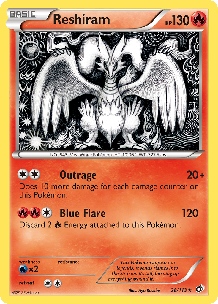 Reshiram (28) [Legendary Treasures] - Deck Out Gaming